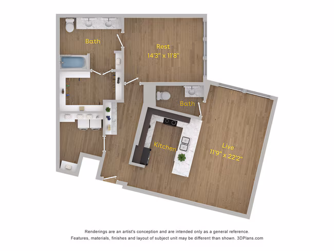 Unit 512 412 floor plan